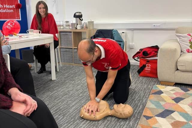 As well as making the donation, Morro invited the BHF to provide CPR and defibrillator training recently.