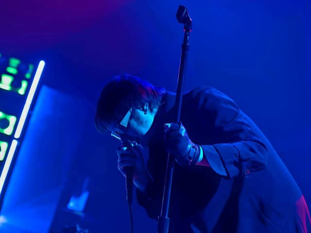 The Strokes' Julian Casablancas - before a sour end to the night's proceedings. (Photo: Luc Burke-Lejeune).
