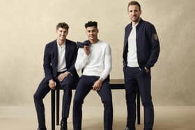 John Stones wears: The Performance Suit Jacket, The Performance Zip Polo, The Performance Trouser & The Loafer
Ollie Watkins wears: The Performance Crew, The Performance Trouser & The Loafer
Harry Kane wears: The Performance Bomber, The Performance Zip Polo, The Performance Trouser & The Loafer