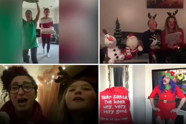 Buxton fitness fans have shown their love for a town gym by appearing in a Christmas video
