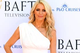 Tess Daly attends the 2024 BAFTA Television Awards at The Royal Festival Hall on May 12 in London. She exuded glamour in an off-the-shoulder white gown as she took to the stage with Claudia Winkleman after Strictly Come Dancing won the best entertainment BAFTA.