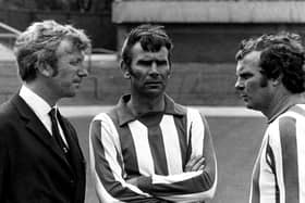 Sheffield Wednesday legend Peter Swan, centre, has died at the age of 84.