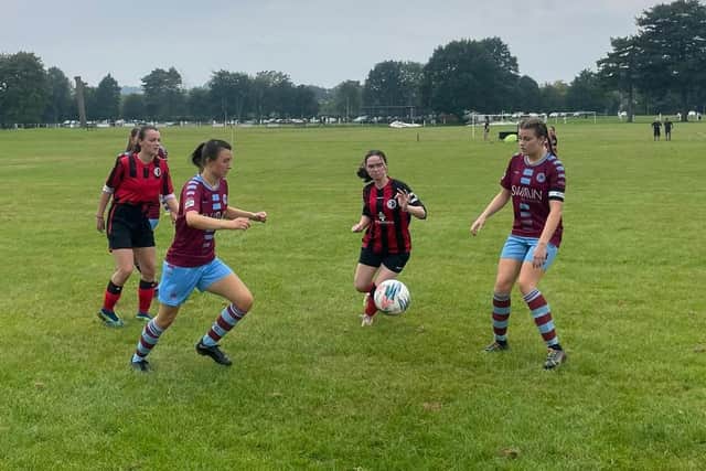 Action from the Duffield v Buxton game.