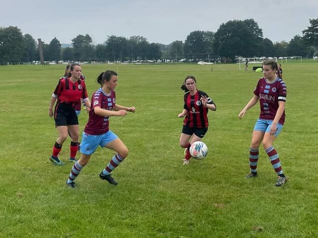 Action from the Duffield v Buxton game.