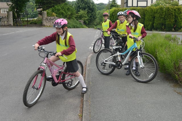 Bikeability training atTaxal and Fernilee School. Photo Jason Chadwick