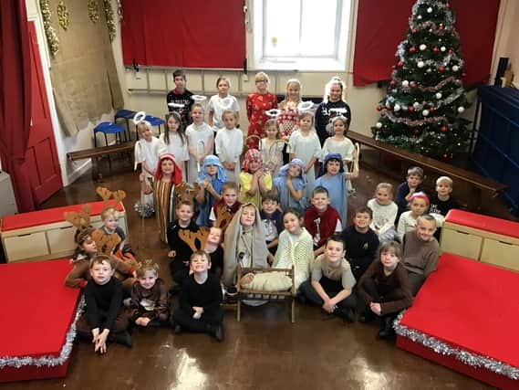 The full nativity cast at Dove Holes Primary School. Pic submitted.