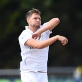 Leg-spinner Matt Critchley picked up a career best 6-73 as Derbyshire destroyed Leicestershire. (Photo by Nathan Stirk/Getty Images)