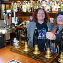 Joss Underwood and Lynds Thomas from the Tent People taking over the George Hotel, Hayfield. photo Brian Eyre
