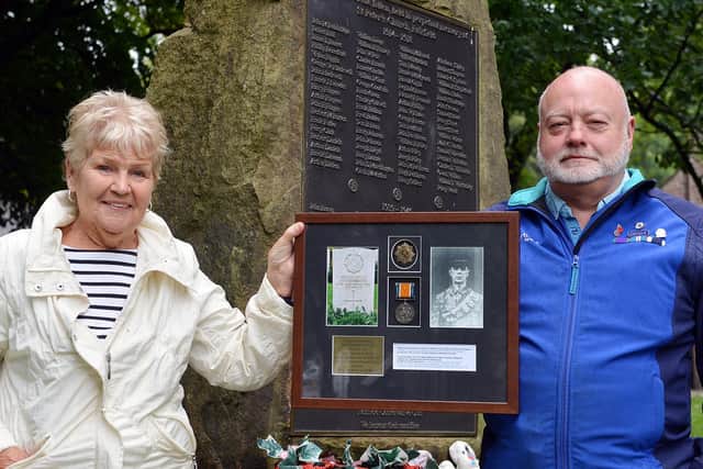 Esme Belfield has been reunited with her uncle John Bainbridge's WW1 medal by medal collector Wayne Taylor.