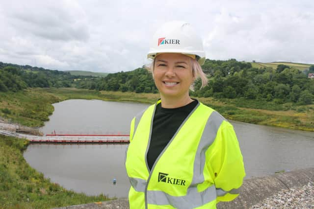 Tess Smith from Kier at Toddbrook Reservoir.