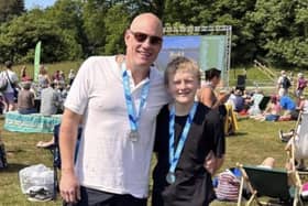 Marathon swimmers Stephen and Ed Heyworth are aiming to raise £5,000 for learning disability charity Mencap. (Photo: Sally Heyworth)