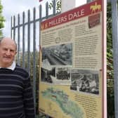 Stephen Chaytow of MEMRAP at Millers Dale station on the Monsal Trail.