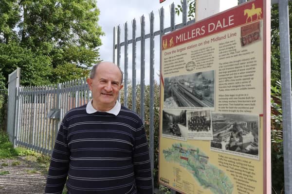 Stephen Chaytow of MEMRAP at Millers Dale station on the Monsal Trail.
