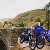 Andrew Richardson (right) is co-founder of the Association of Peak Trail Riders