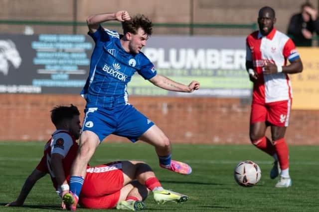 Buxton and Kidderminster ultimately couldn't be separated. Photo: Phil Peat.