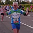 James Horncastle's tenth half marathon in memory of Buxton parents, Keith and Val Horncastle. Photo submitted