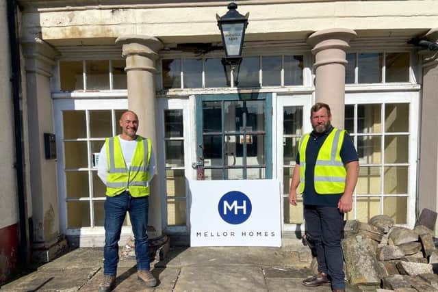 The building's new owners Matt Sharp, left, and Rob Bann.