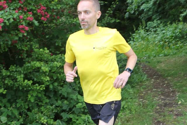 Lucas Jones, running the London Marathon for the Thomas Theyer Foundation