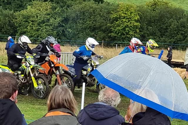 The motorcycle racing was fast paced at Longnor Races this year. Picture Ashmore's Ice Cream