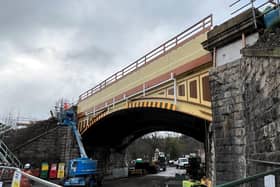 Trains are now running on the Buxton line and the footpath under the bridge is now open too. Pic submitted