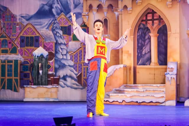 Matthew Jay Ryan will be returning to Buxton Opera House to play Wishy-Washy in this year's panto Aladdin. Pictured on stage in Snow White a previous panto at the Opera House.