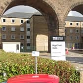 High Peak Halls, on Bridge Street, could be used to accommodate asylum applicants in future. (Image: Google)