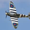 A Battle of Britain Memorial Flight Spitfire will fly over Buxton this weekend. Photo - Crown copyright