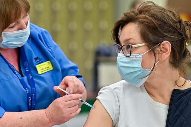 Calls have been made for surge vaccinations in a High Peak area at th centre of a 'significant outbreak of the Indian covid-19 variant. (Photo by Jeff J Mitchell - Pool/Getty Images)