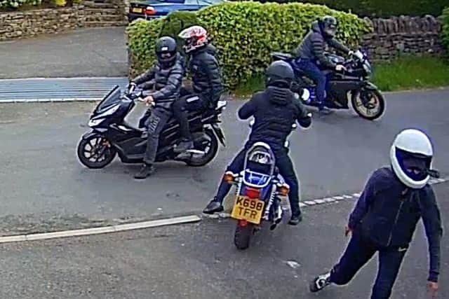 Police are appealing for help to trace the people pictured in connection with the incident.