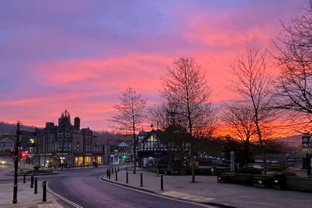 Check out the wonderful colours in the sky in Steven Greenhough's shot of sunrise over Matlock.