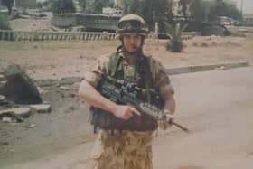 David Dickinson, from Whaley Bridge on tour in Iraq. Photo submitted