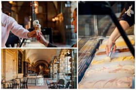 A new ice cream parlour has opened in the Stables at Chatsworth House offering a variety of traditional artisan ice creams, gelato, sorbets, sundaes and milkshakes (photos: Helena Dolby)