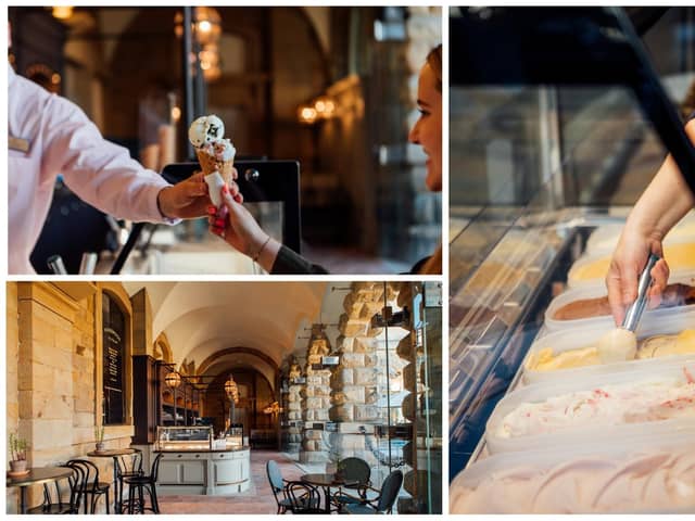A new ice cream parlour has opened in the Stables at Chatsworth House offering a variety of traditional artisan ice creams, gelato, sorbets, sundaes and milkshakes (photos: Helena Dolby)