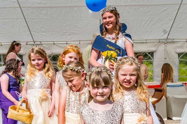 The junior royalty at Hayfield May Queen 2022. Picture Anthony Mckeown