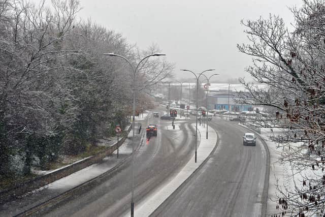 A weather warning remains in place following heavy snowfall in Derbyshire