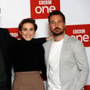 Line of Duty stars Adrian Dunbar, Vicky McClure and Martin Compston. (Photo by John Phillips/Getty Images)