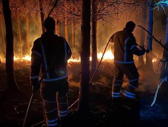 Derbyshire firefighters have seen a surge in wildfires