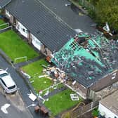 The explosion caused extensive damage to the bungalow