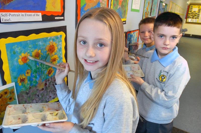These young St Aloysius artists were in the picture themselves 13 years ago. Do you recognise them?
