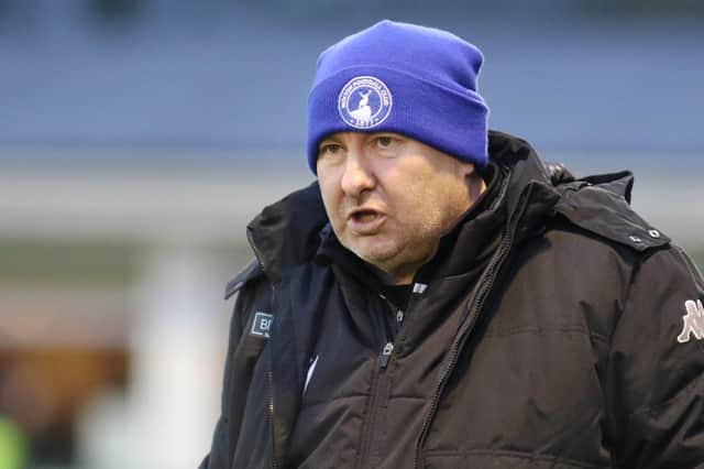 Buxton FC manager Gary Hayward