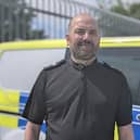The injured woman thanked Sergeant Chris Street for his selfless actions
