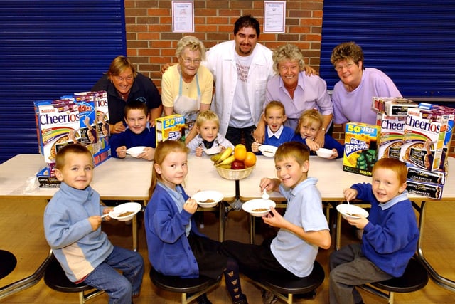 The Castletown Primary School breakfast club pictured 19 years ago. Recognise anyone?