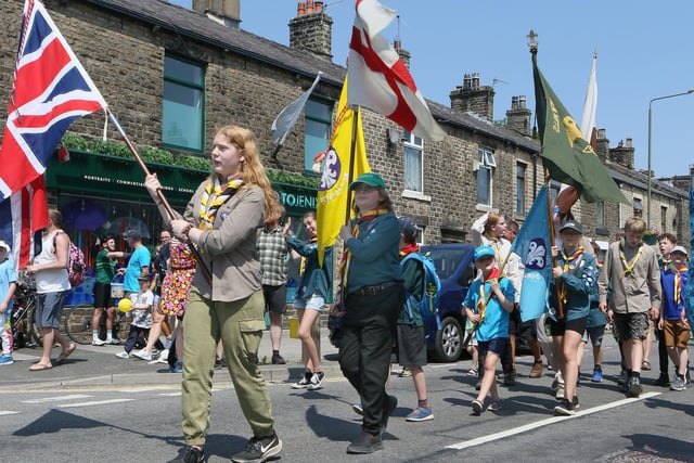 New Mills Carnival Parade, the Scouts.  Pic Jason Chadwick