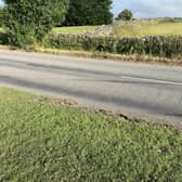 Tyre marks can still be seen along the route.