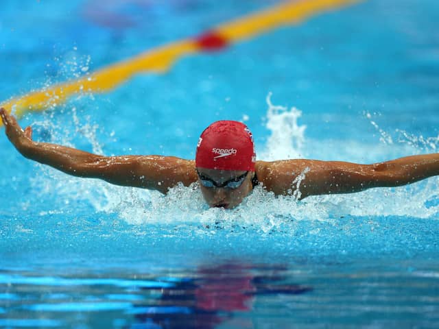 Abbie Wood in action in Budapest last summer.