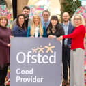 Buxton and Leek College celebrate maintaining 'good' standards at a recent Ofsted inspection. Photo submitted