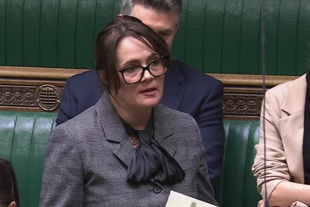 Linsey Farnsworth, Amber Valley MP in Parliament for the Derbyshire SEND debate.