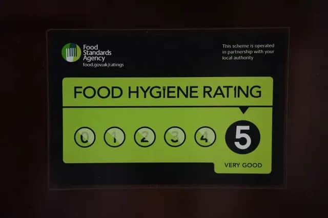 Hygiene ratings have been issued after inspections were carried out by health watchdogs.