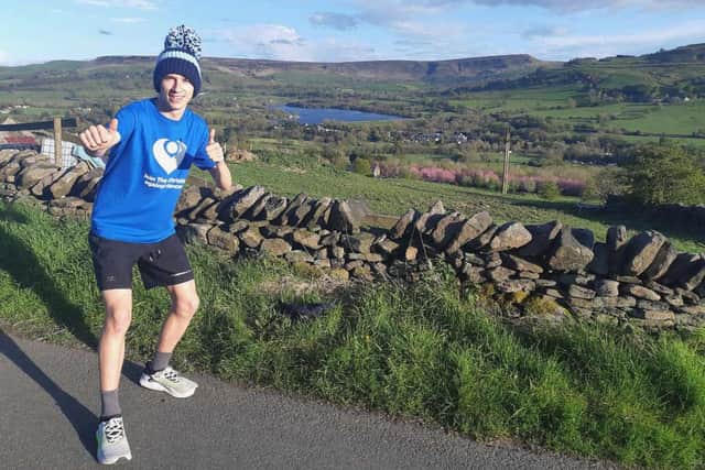 Ed Diamond, 18, is well on his way to raising £2,000 for the Christie Cancer Charity.
