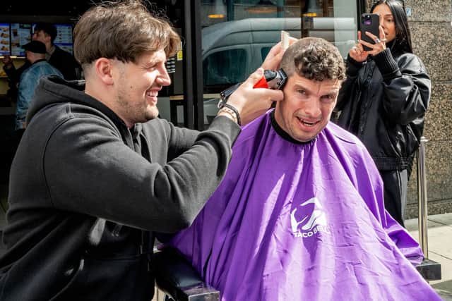 In charge of the clippers was Traitors star and barber Tyler Smith